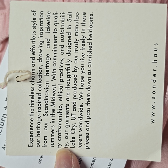 {Sonderhouse} Pink Linen Women's Shorts (Only) - Size XL - Picture 12 of 12